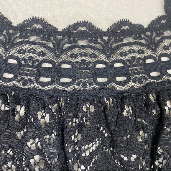 Anne Sui stretch lace eyelet mini dress Y2K 90s size Small - Picture 7 of 10